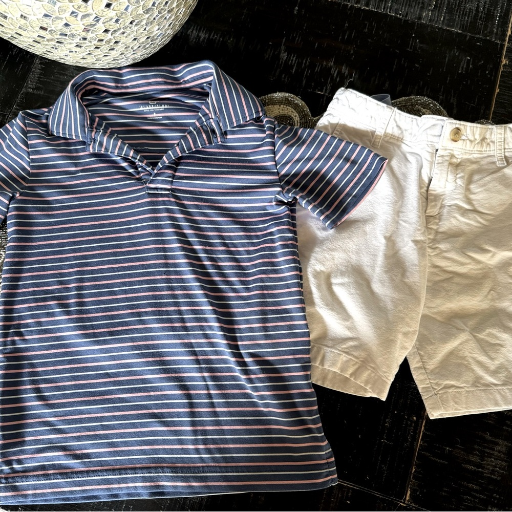 Little Boys Short/ Shirt Set.